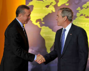 CB (o sıralar BB) Erdoğan, ABD B Bush...